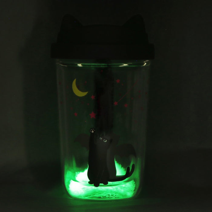 Starbucks Japan - 2026 Moon Light Halloween Collection x Double Wall Heat-Resistant Glass Cup Cat Glow in the Dark 355ml (Release Date: Oct 8, 2026)