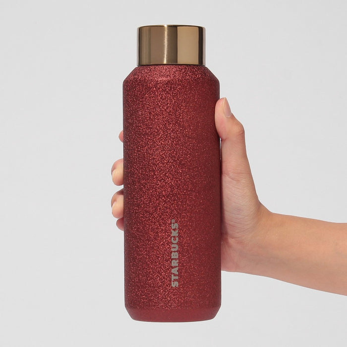 Starbucks Japan - 2026 Holiuday Collection x Stainless Steel Bottle Glitter Red 473ml (Release Date: Oct 30, 20226)