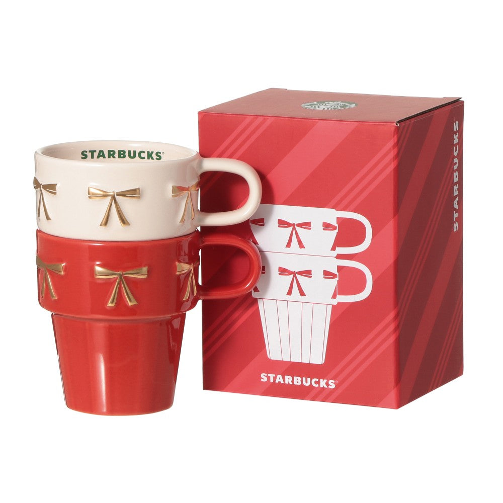 Starbucks Japan - 2026 Holiuday Collection x Stacking Mug 237ml Pair Set of 2 (Release Date: Oct 30, 20226)