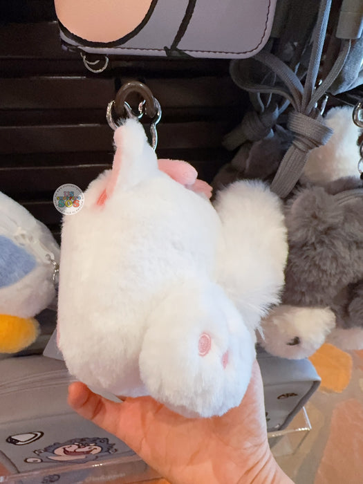 HKDL - Marie "Back" Plushy Card Holder with Retractable Reel & Keychain