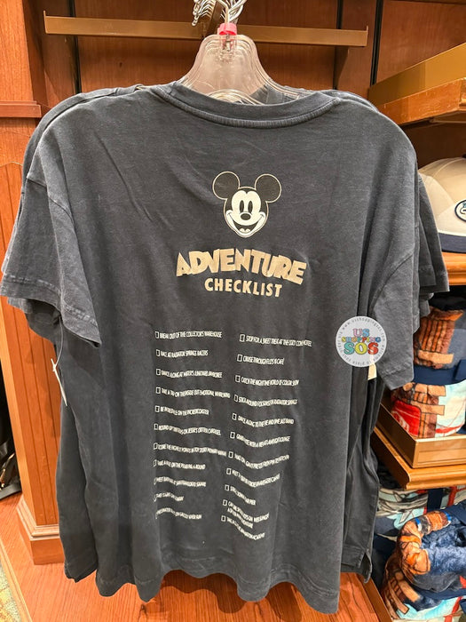 DLR - Disney California Adventure Park Skyline 2026 - Checklist Dark Grey T-shirt (Adult)