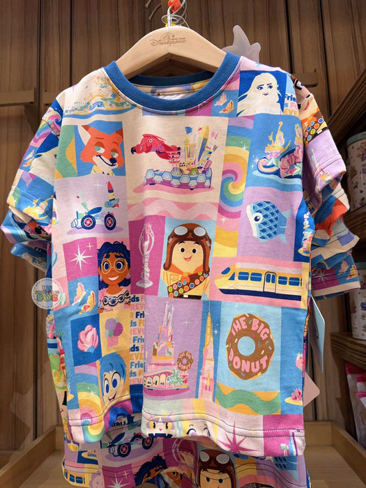 HKDL - 20th Anniversary Parade Float Disney & Pixar Characters T Shirt for Adults