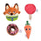 JDS - Zootopia Comic Style x Zootopia "Mini Food" Plush Keychain Set (Release Date: Aug 5, 2025)