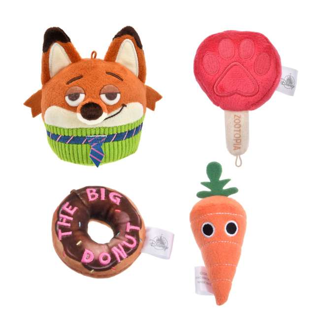 JDS - Zootopia Comic Style x Zootopia "Mini Food" Plush Keychain Set (Release Date: Aug 5, 2025)