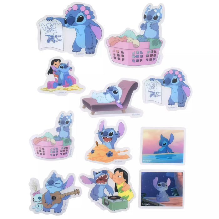 JDS - Sticker Collection x Lilo, Stitch, Scrump Daily Clear Peel and Stick Stickers