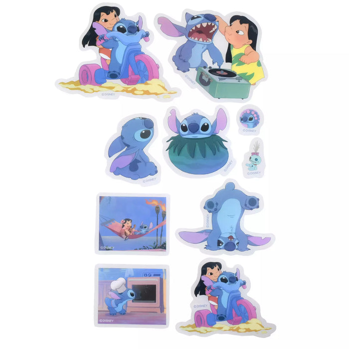 JDS - Sticker Collection x Lilo, Stitch, Scrump Daily Clear Peel and Stick Stickers