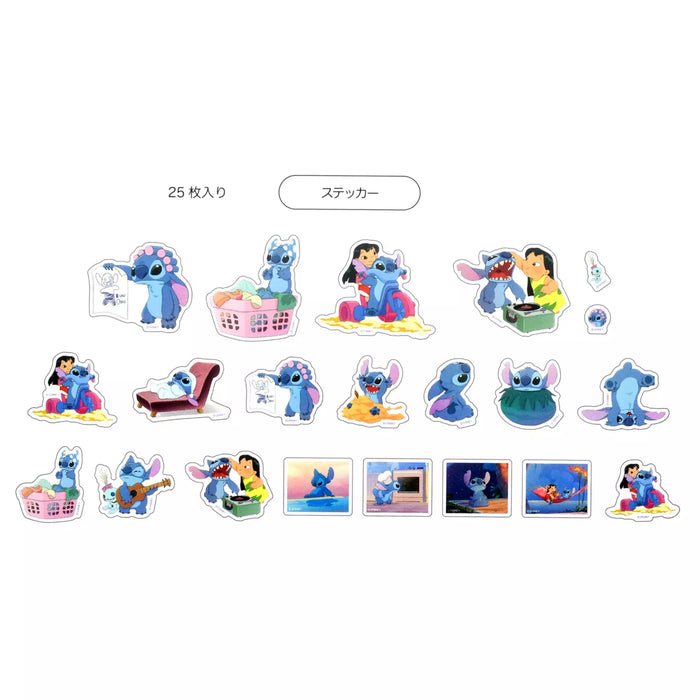 JDS - Sticker Collection x Lilo, Stitch, Scrump Daily Clear Peel and Stick Stickers
