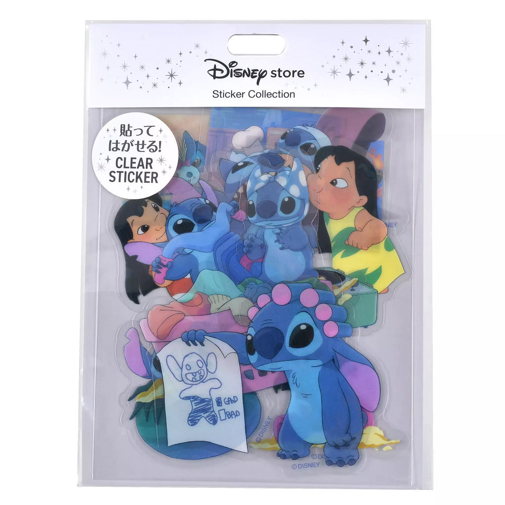 JDS - Sticker Collection x Lilo, Stitch, Scrump Daily Clear Peel and Stick Stickers