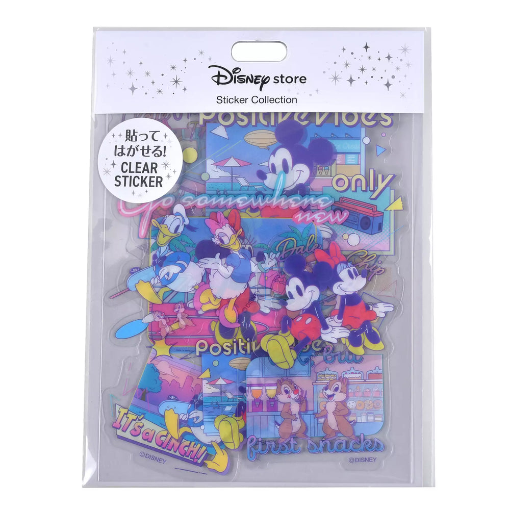 JDS - Sticker Collection x Mickey & Friends Clear Peel and Stick Message Stickers
