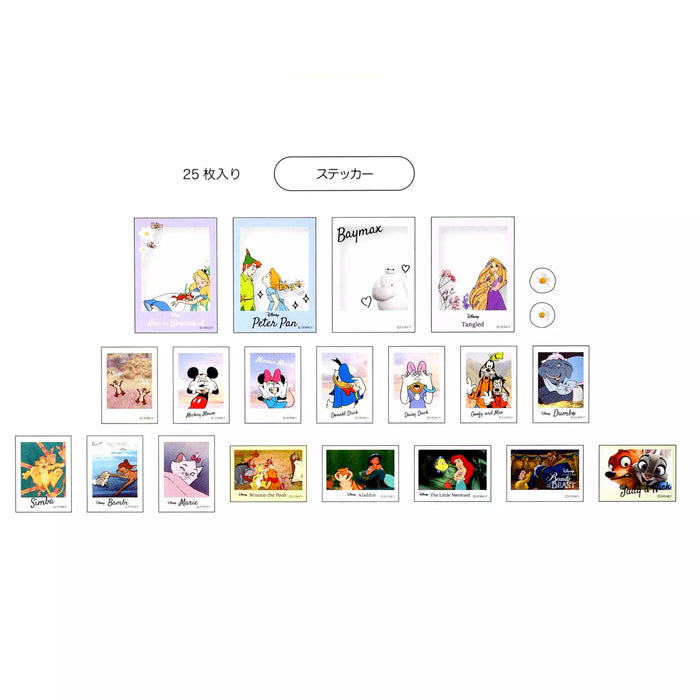 JDS - Sticker Collection x Disney Character Stickers, Clear, Peel-off, Instant Photo Style Stickers