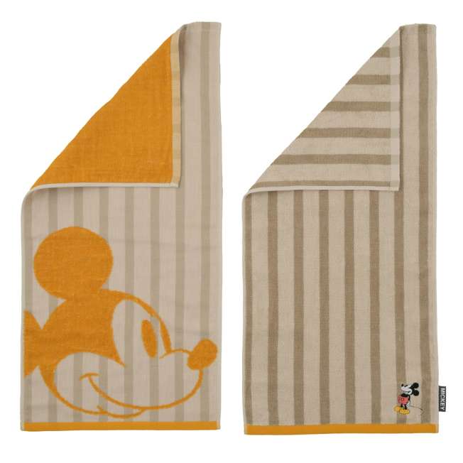 JDS - Mickey Mouse "Gauze Stripe" Face Towel Set