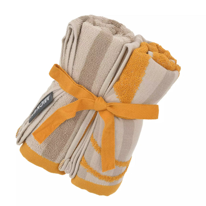 JDS - Mickey Mouse "Gauze Stripe" Face Towel Set