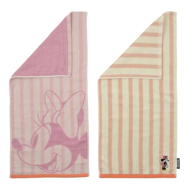 JDS - Minnie Mouse "Gauze Stripe" Face Towel Set