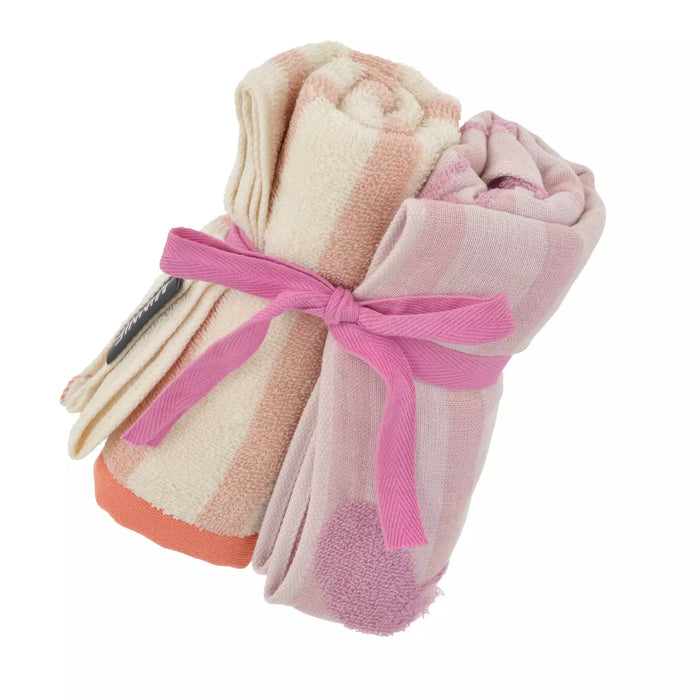 JDS - Minnie Mouse "Gauze Stripe" Face Towel Set