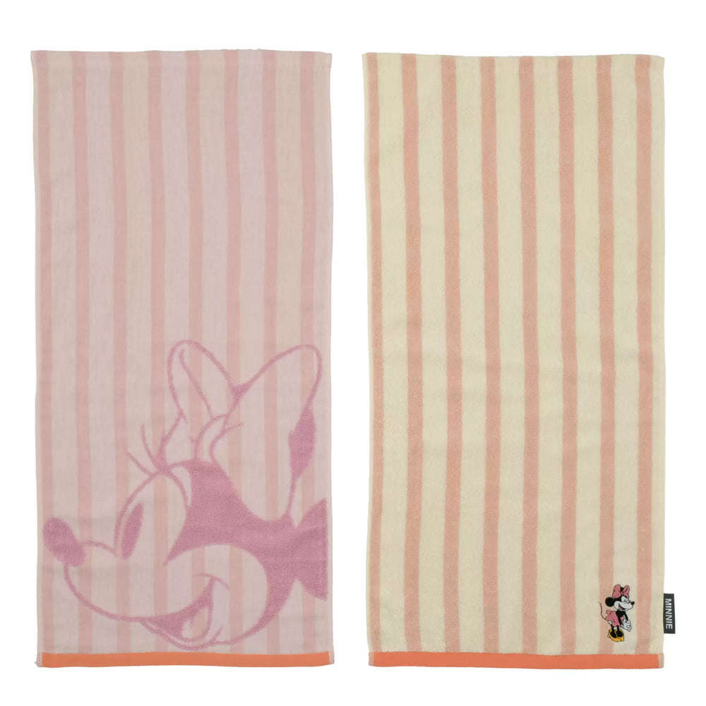 JDS - Minnie Mouse "Gauze Stripe" Face Towel Set