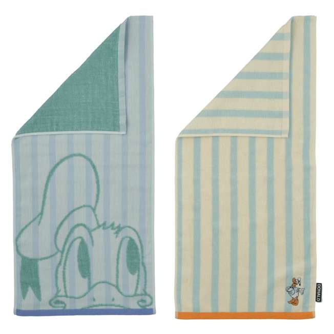 JDS - Donald Duck "Gauze Stripe" Face Towel Set