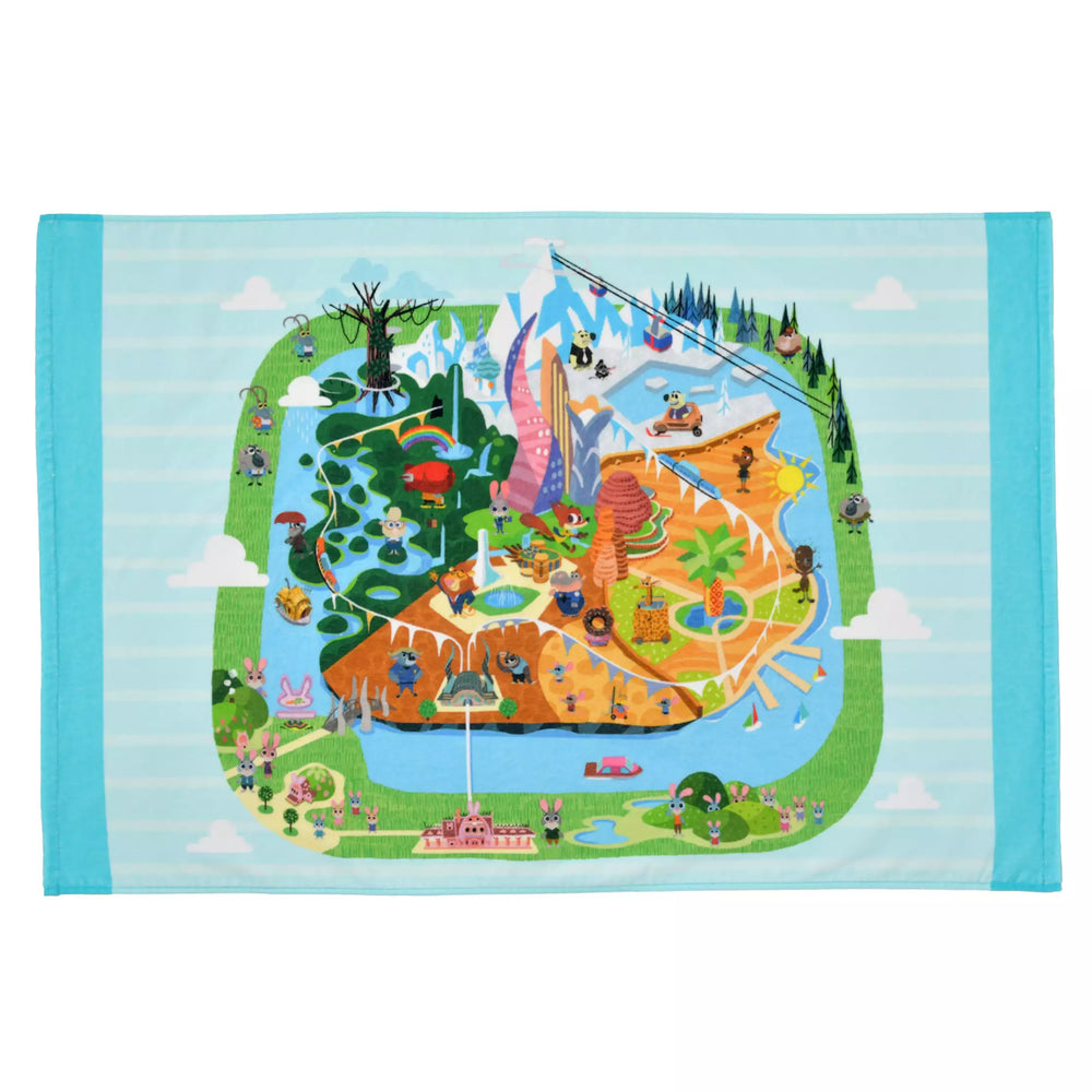JDS - Zootopia "Small Deformed Map" Bath Towel