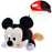 JDS - Mickey Mouse Hair Clip, Flat, Stuffed Animal Style