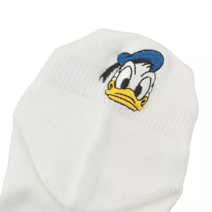 JDS - Donald Duck Asymmetrical Embroidery Ankle Sock 23-25