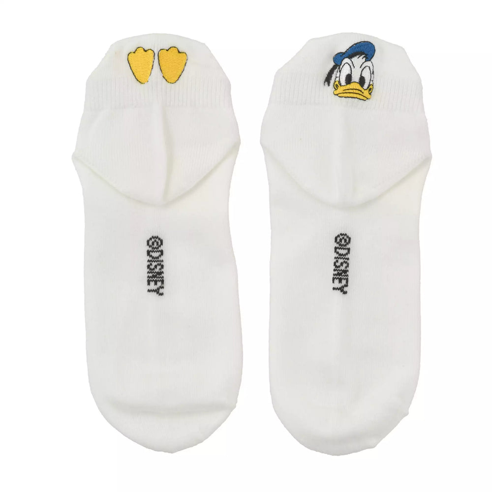 JDS - Donald Duck Asymmetrical Embroidery Ankle Sock 23-25