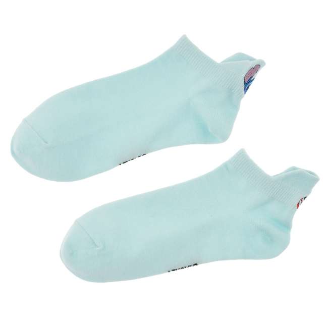 JDS - Stitch & Scrump Asymmetrical Embroidery Ankle Sock 23-25