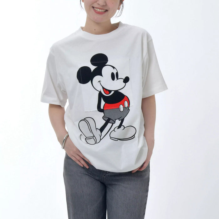 JDS - Magical Label x Mickey Mouse Short Sleeve T-Shirt for Adults, Remake Style, Standing Pose, White (Release Date: Oct 31, 2025)
