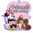 JDS - Key chain Fes x Minnie & Fifi Die-cut Pass Case