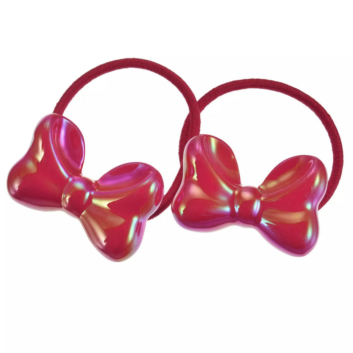 JDS - [For Kids] Minnie Mouse Hair Ponytail Set Aurora Red Ribbon