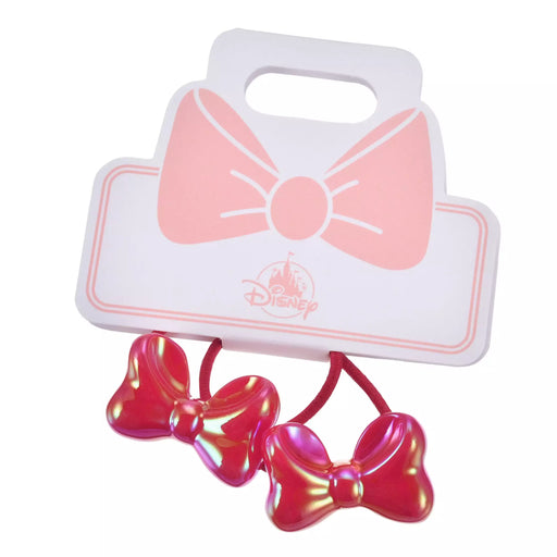 JDS - [For Kids] Minnie Mouse Hair Ponytail Set Aurora Red Ribbon
