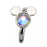 JDS - Mickey Aurora Stone Icon Earrings (Single Ear)
