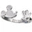 JDS - Mickey Mouse Face & Hanf Fork Ring