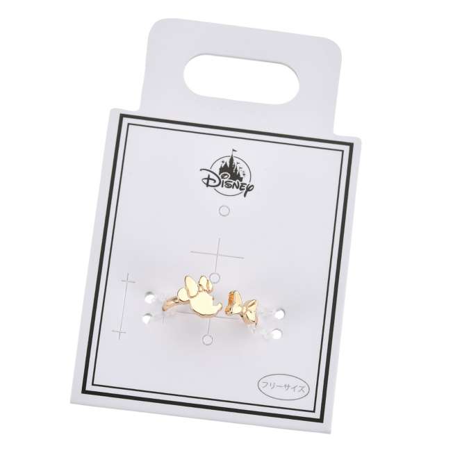 JDS - Minnie Mouse Face & Ribbon Fork Ring