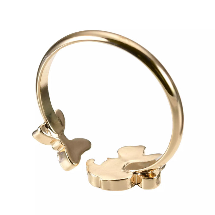 JDS - Minnie Mouse Face & Ribbon Fork Ring