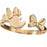 JDS - Minnie Mouse Face & Ribbon Fork Ring