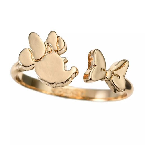 JDS - Minnie Mouse Face & Ribbon Fork Ring