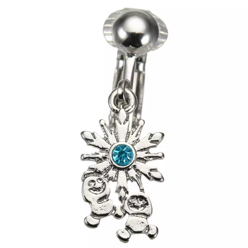 JDS - Snowgies Snowflake Color Stone Earrings (Single)