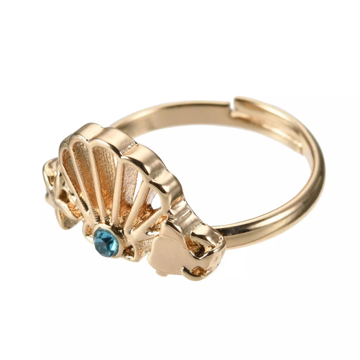 JDS - Flounder Rings, Shell, Color Stone Ring