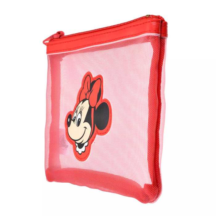 JDS - Retro Mesh Minnie Mouse Flat Pouch (S)