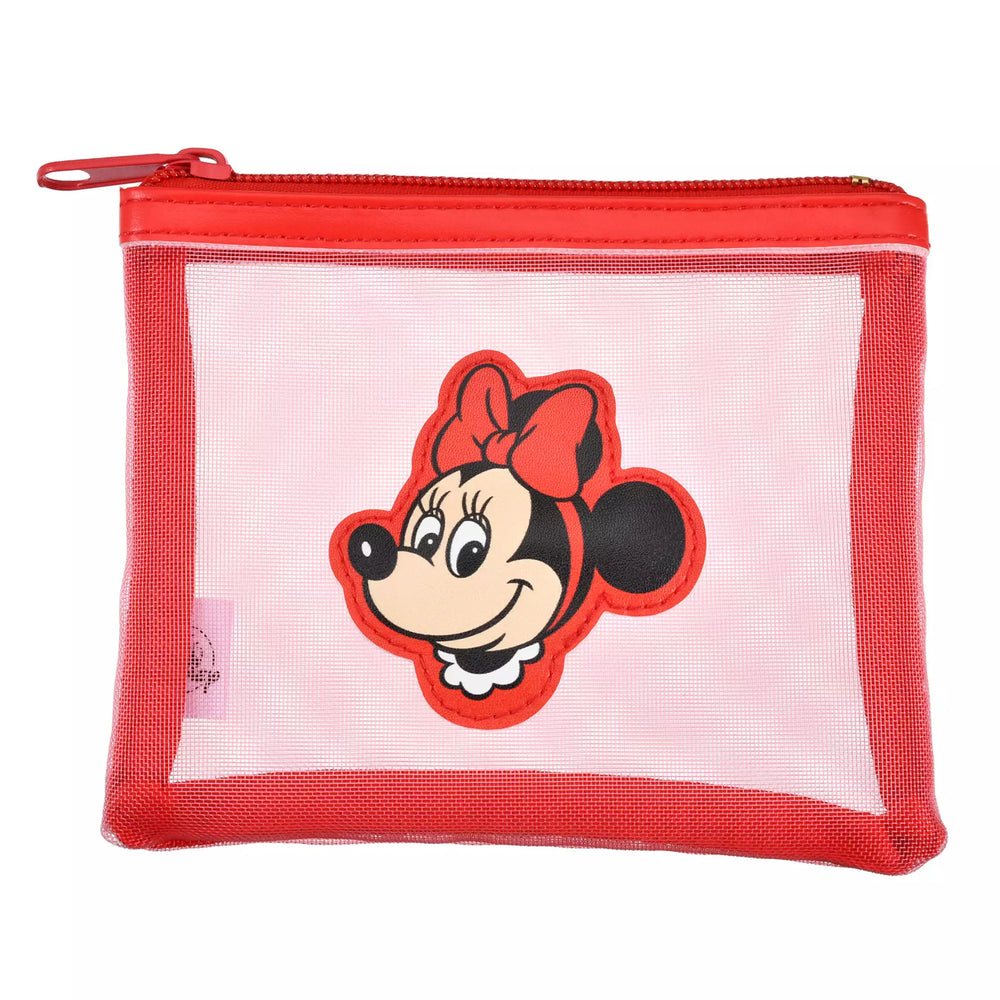 JDS - Retro Mesh Minnie Mouse Flat Pouch (S)