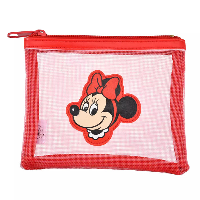 JDS - Retro Mesh Minnie Mouse Flat Pouch (S)