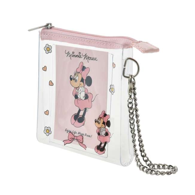 JDS - Minnie Mouse "Clear Chain Type with Card" Pouch