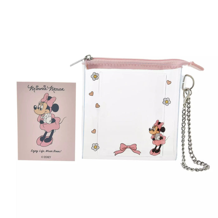 JDS - Minnie Mouse "Clear Chain Type with Card" Pouch