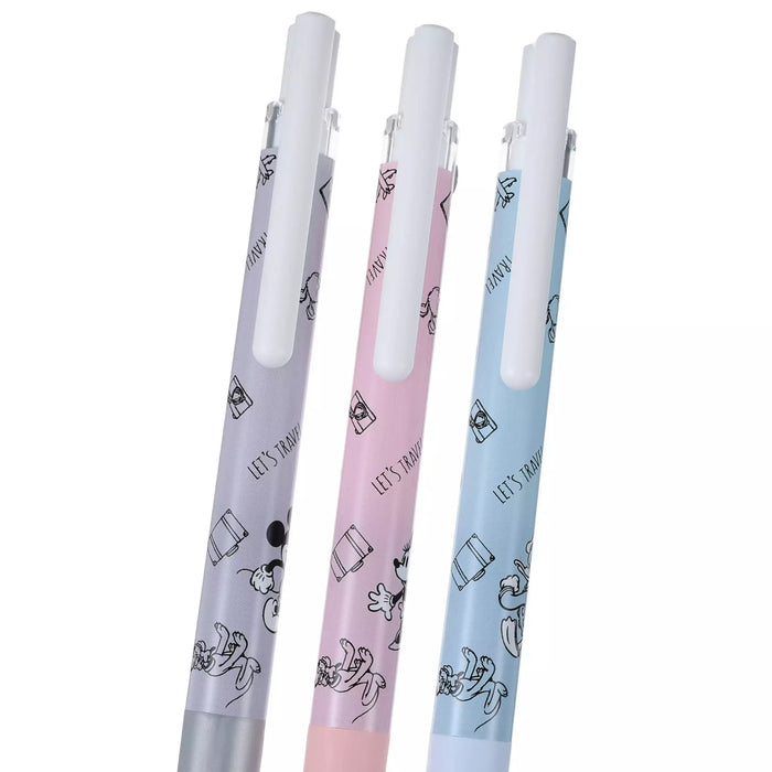 JDS - Mickey & Friends "Let's Travel" Juice Up 0.4 Gel Ink Ballpoint Pen Set