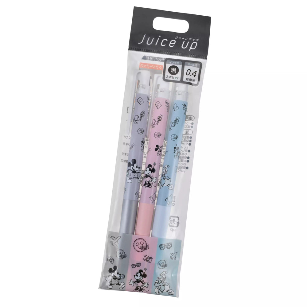 JDS - Mickey & Friends "Let's Travel" Juice Up 0.4 Gel Ink Ballpoint Pen Set