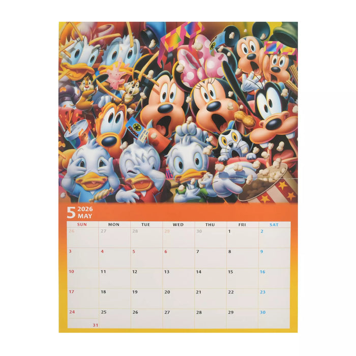 JDS - Calendar & Planner 2026 x Mickey & Friends Wall Calendar (Release Date: Aug 5, 2025)