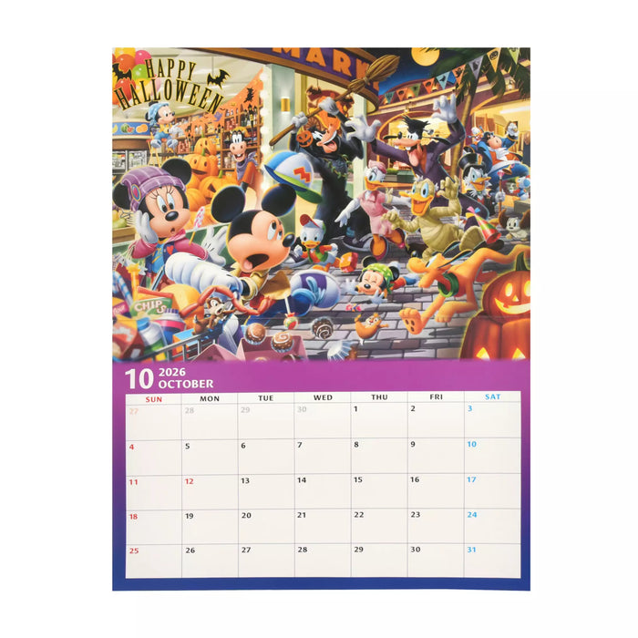 JDS - Calendar & Planner 2026 x Mickey & Friends Wall Calendar (Release Date: Aug 5, 2025)