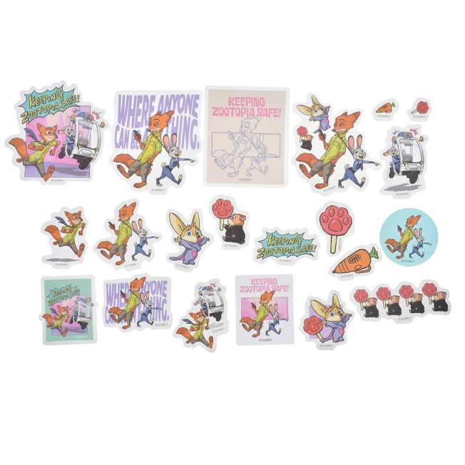 JDS - Zootopia Comic Style x ZOOTOPIA COMIC STYLE Clear Peel and Stick Stickers (Release Date: Aug 5, 2025)