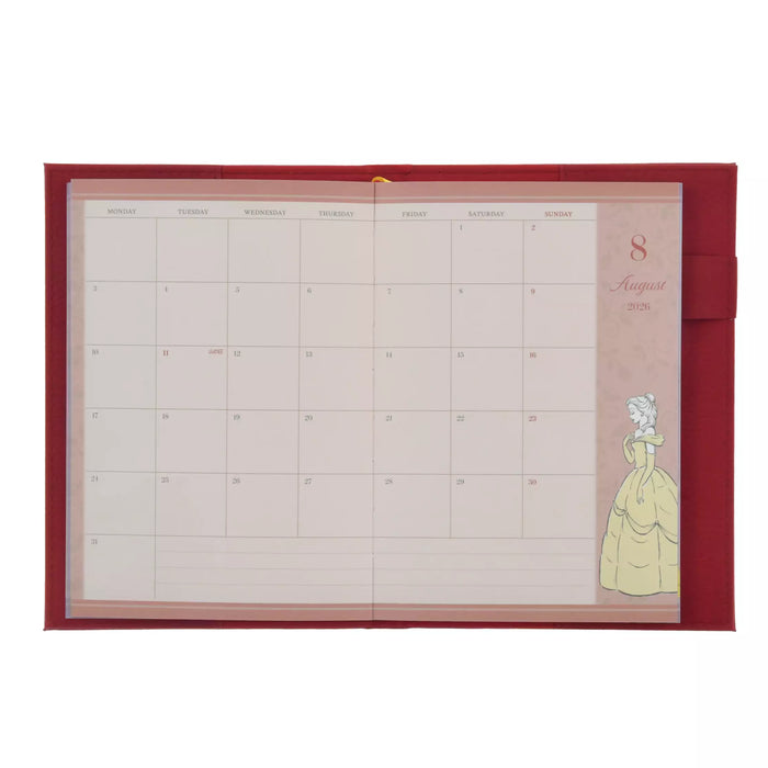 JDS - Calendar & Planner 2026 x Beauty and the Beast "Embossed" B6 Planner/Schedule Book (Release Date: Aug 5, 2025)