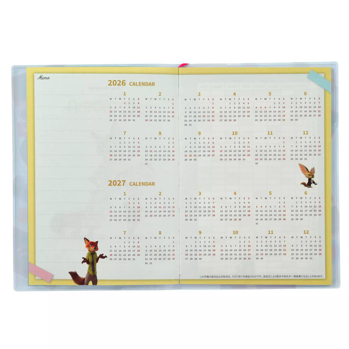 JDS - Calendar & Planner 2026 x Zootopia "Memories" B6 Planner/Schedule Book (Release Date: Aug 5, 2025)