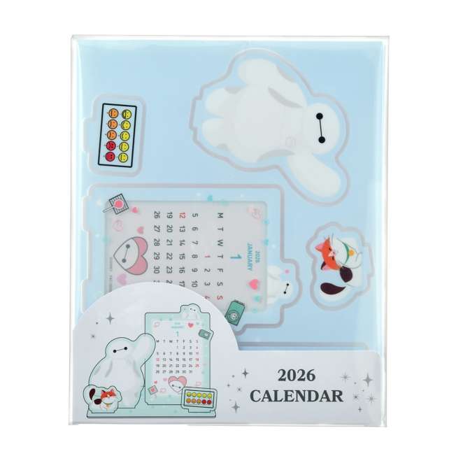 JDS - Calendar & Planner 2026 x Baymax & Mochi "Acrylic" Desk Calendar (Release Date: Aug 5, 2025)